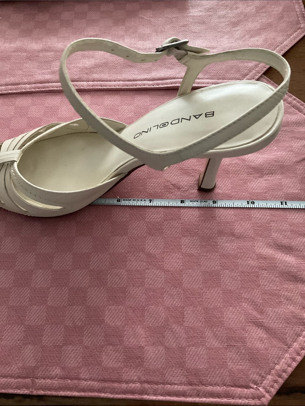 Bandolino Women's cream Ankle Strap Pumps - Picture 7 of 7